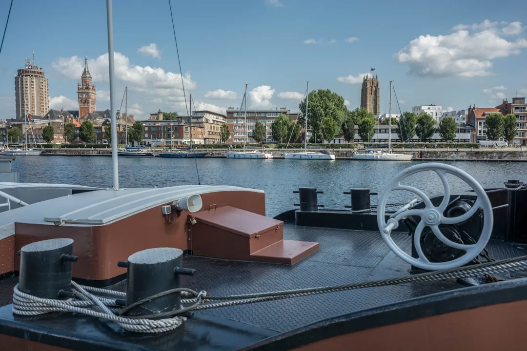 Premium yacht at marina